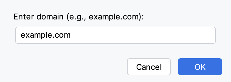 Dialog for adding an anti-detection site, with a domain entered
