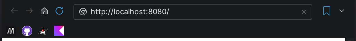 GBrowser toolbar with navigation buttons, address field, bookmark button and More Options, above the bookmarks bar
